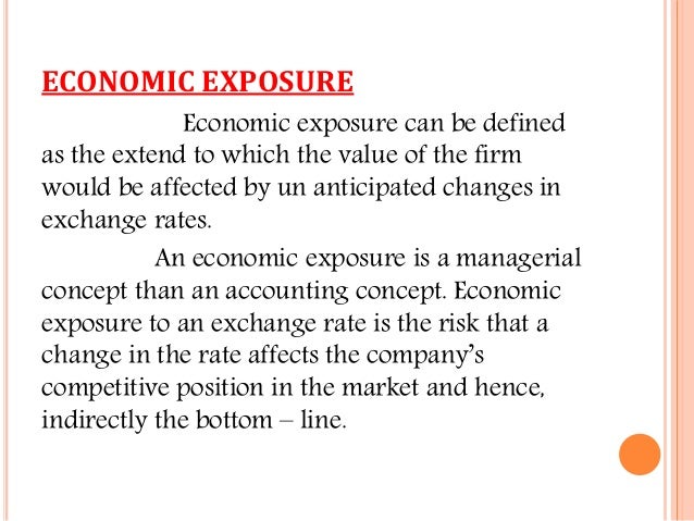 Foreign Exchange Exposure Risk Differentiation - 